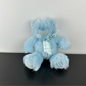Baby Ganz My First Teddy Bear 9โ Blue Ribbon Bow Plush Stuffed Animal